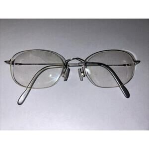 Halston Silver H148 Col 70 50X19–140 Top Half Rim Eyeglass frames only